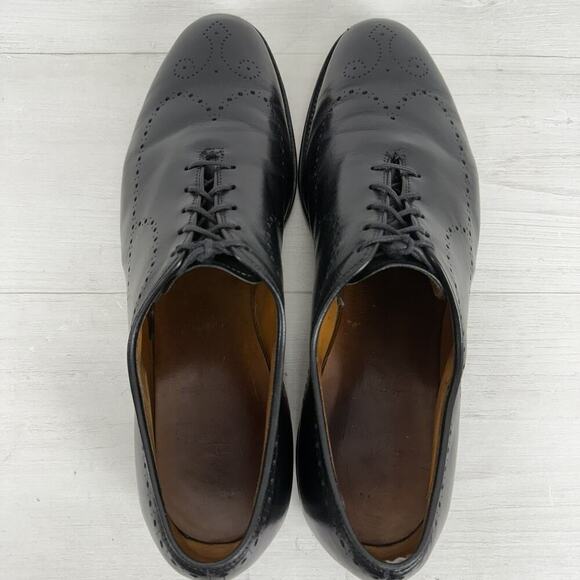Allen Edmonds Fairfax‎ Wholecut Oxfords Shoes Mens 13 D Black Leather BrogueK main image 9
